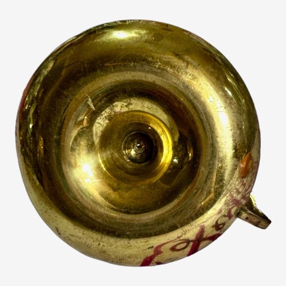 Brass Candle Golder with Finger Holder & Drip Tray Patina Solid Brass - Picture 3 of 4